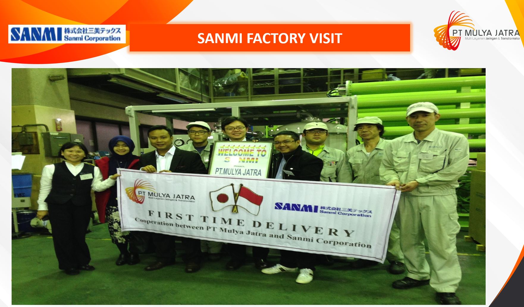 Kunjungan PT Mulya Jatra ke Pabrikan SANMI Corp Japan